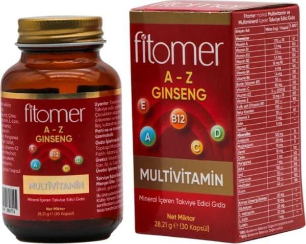 Fitomer Multivitamin 30 Kapsül - Image 1
