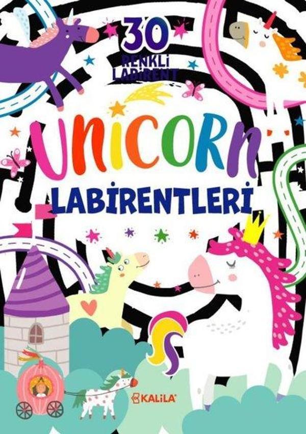 Unicorn Labirentler - 30 Renkli Labirent - Kalila Yayınları - Image 1