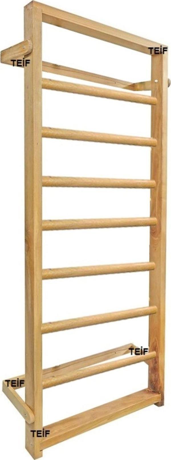 Akay Achill Ahşap Tırmanma Merdiveni - Egzersiz Merdiveni - 80Cmx190Cm - Image 1