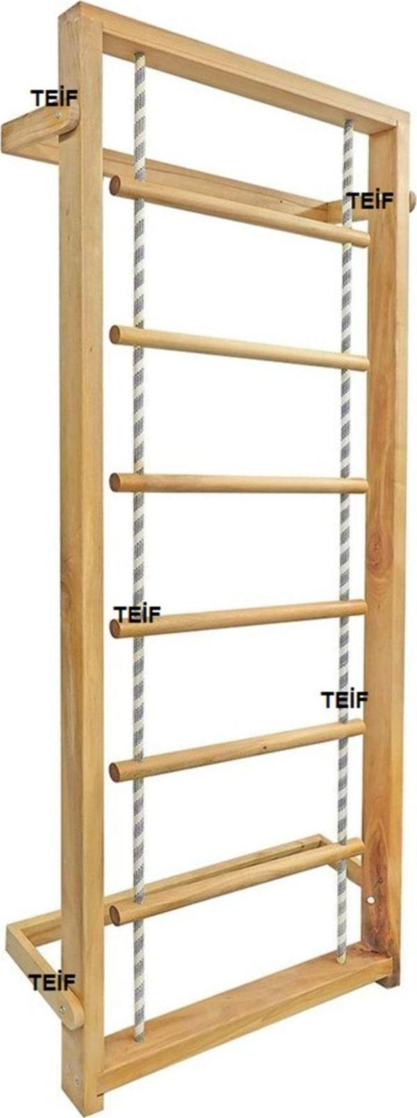 Oyun Terapi Market Ahşap Ip Merdiven Tırmanma - Image 1