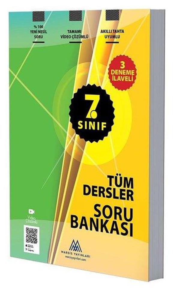 7.Sınıf Tüm Dersler Soru Bankası - Marsis Yayınları - Image 1