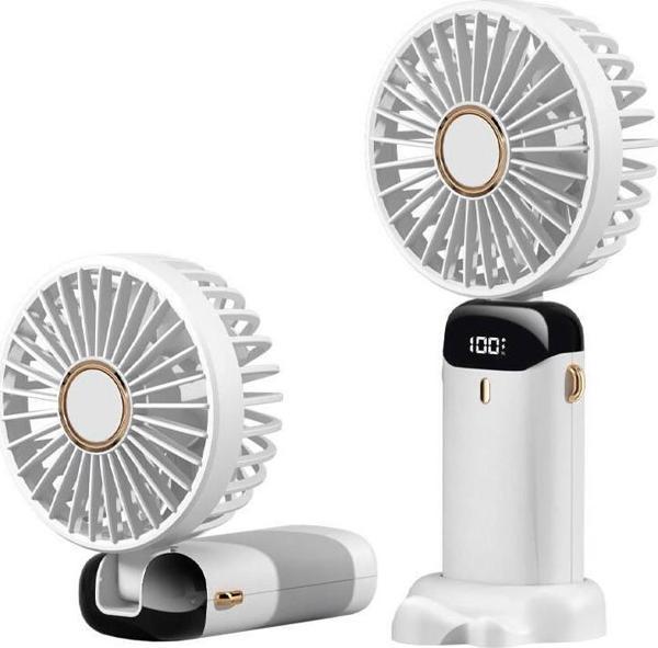 N15 Dijital LED Göstergeli Katlanabilir Kirpik ve Makyaj Kurutucu Fan - Image 1