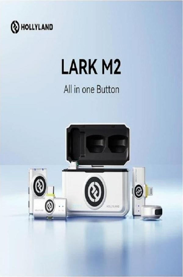 Hollyland Lark M2 Kablosuz Mikrofon ( Beyaz) - Image 1