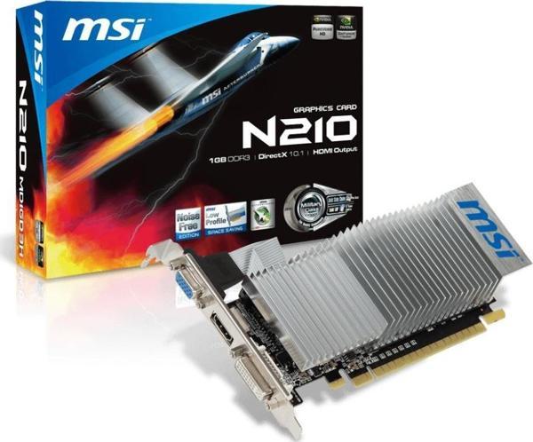 MSI VGA N210-1GD3/LP Ekran Kartı - Image 1