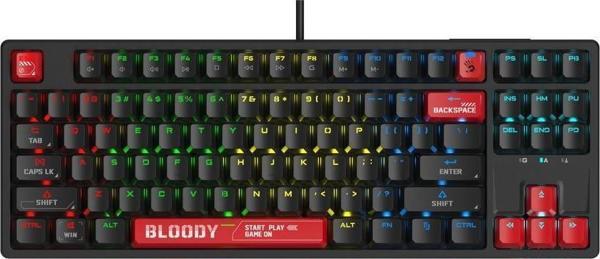Bloody S87 Mekanik Red Switch RGB Anti-Ghosting Kablolu Klavye - Image 1