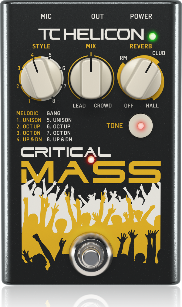 TC HELICON CRITICAL MASS  Büyük Grup Ses Efektleri için Stüdyo Kalitesinde Vokal Stompbox - Image 1