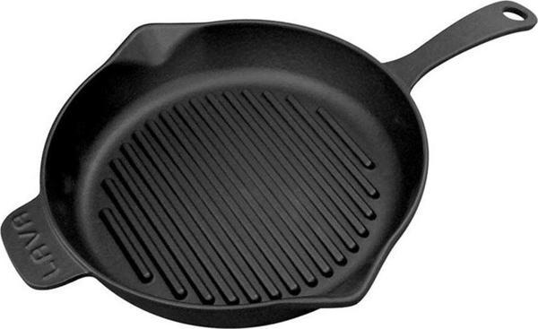 Lava Döküm Demir Saplı Yuvarlak Izgara Tava 32 Cm - Image 1