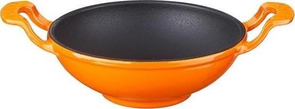Lava Döküm Wok Tava Metal Kulplu Çap(Ø)16Cm. Turuncu - Image 1