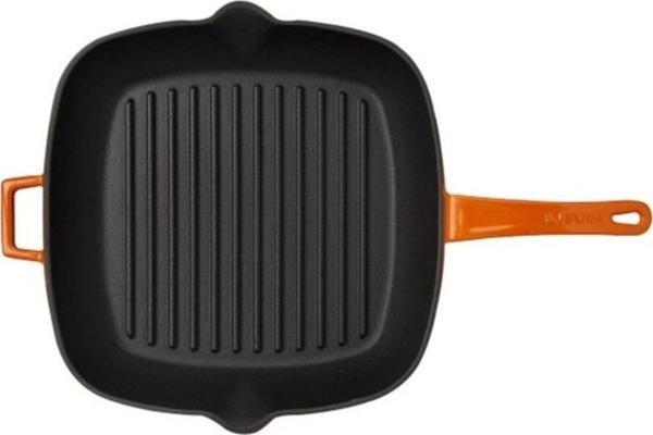 Lava Grill Tava 26*32 Metal Saplı Turuncu - Image 1