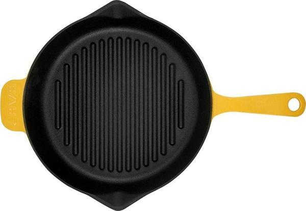 Lava Demir Döküm Spring Özel Seri Izgara Tava 28 cm Sarı - Image 1
