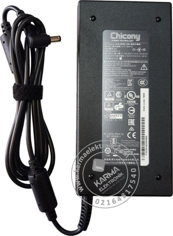 Asus N580V, N580VD, N580VD-FI391 Notebook Adaptörü, Şarj Aleti Cihazı 180W (Orjinal Üretici) - Image 1