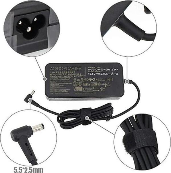 Asus Strix GL502VS-GZ287, GL502VS-GZ302T Uyumlu Adaptör, Şarj Aleti Cihazı 180W - Image 1