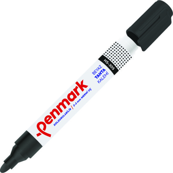 Penmark Beyaz Tahta Kalemi – Siyah – Doldurulabilir - Image 1