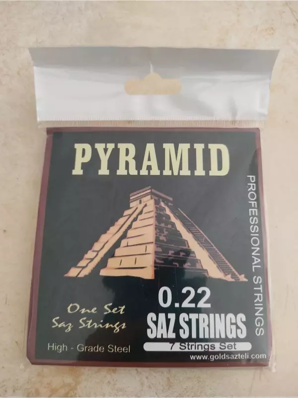 0.22 Saz Teli Professıonal Strings - gold pyramid - Image 1