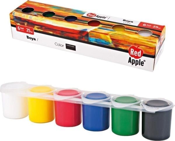 Red Apple Taş Boyası 25 Ml Sıralı Set 6 Renk - Image 1