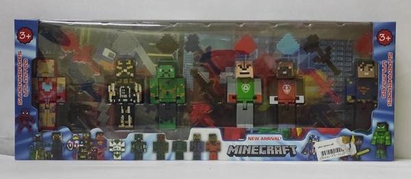 Cango Oyuncak Minecraft Süper Kahramanlar Karakter Figür Seti 6Lı Minecraft Oyuncak - Image 1