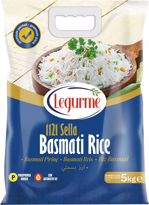 Legurme Basmati Pirinç 1121 Sella 5 kg - Image 1