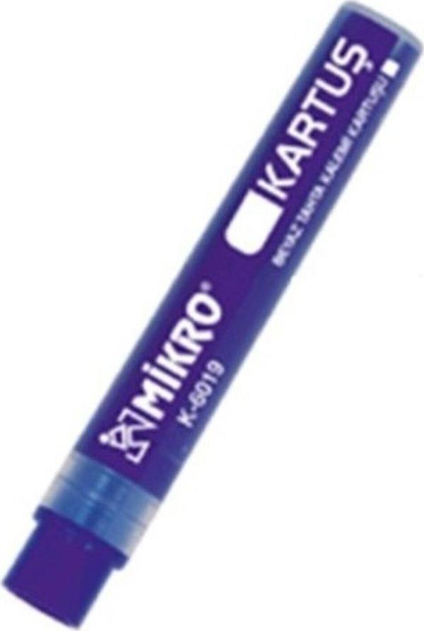 Mikro K-6019 Tahta Kalemi Kartuşu Mavi 24 Lü (1 Paket 24 Adet) - Image 1