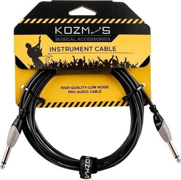 Kozmos KCL-155-3M Siyah/Gri 3mt Enstrüman Kablosu - Image 1