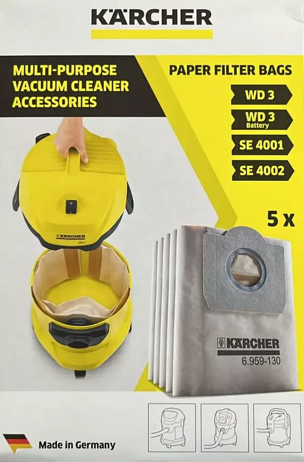 Karcher Wd3 / Mv3 Toz Torbası - Image 1