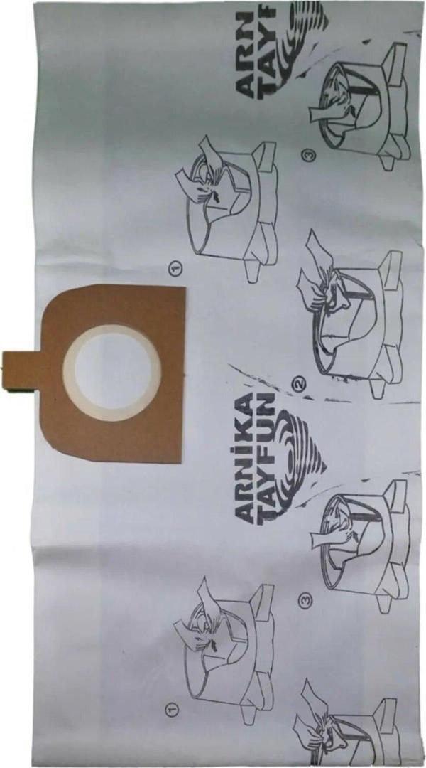 Arnica Tayfun Elektrikli Süpürge Kağıt Toz Torbası 10 Adet - Image 1
