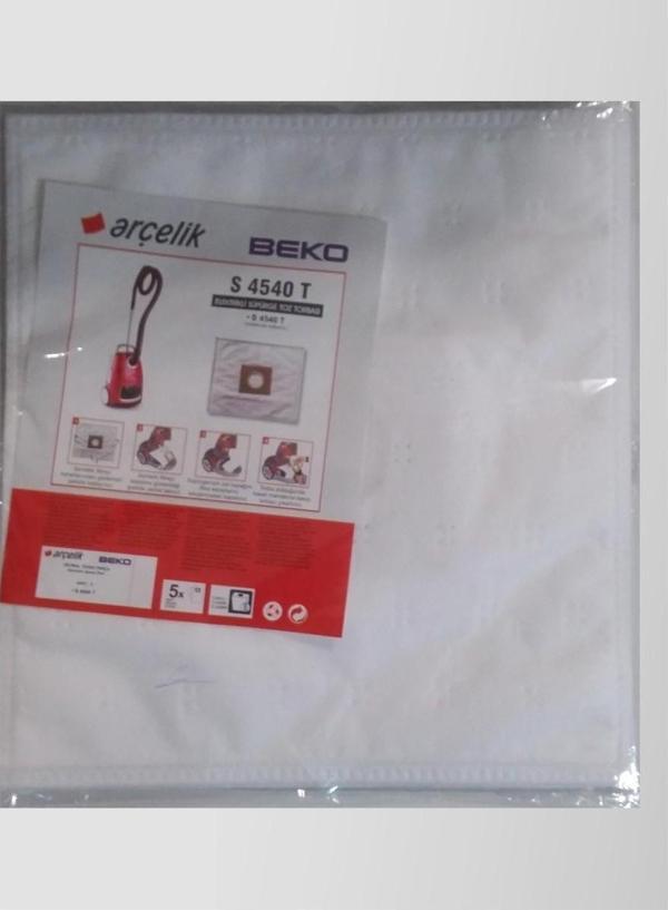 Çarşı Ev Gereçleri Arçelik S 4540 T Sentetik Süpürge Torbası - Image 1