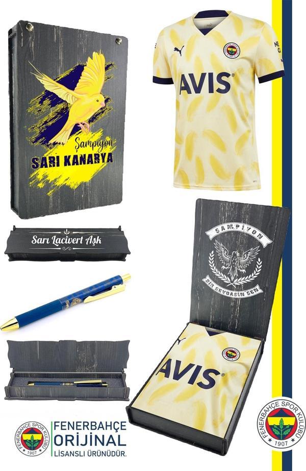 Fenerbahçe Orijinal Forma Kalem Hediyeli Özel Tasarım Hediyelik Ahşap Kutulu - Image 1
