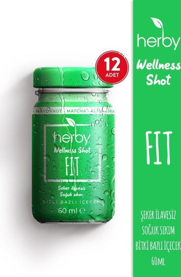 Fit Matcha Shot 12'li Paket Formda Kal Bitki Bazlı İçecek 60 ml - Image 1
