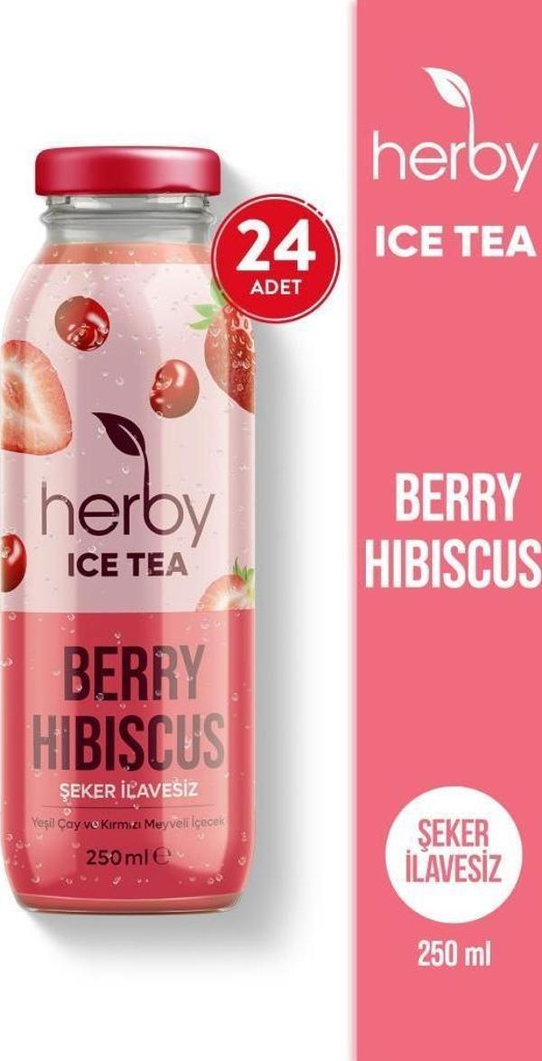 Ice Tea Berry Hibiscus Soğuk Çay Şeker İlavesiz 250 ml x 24 - Image 1