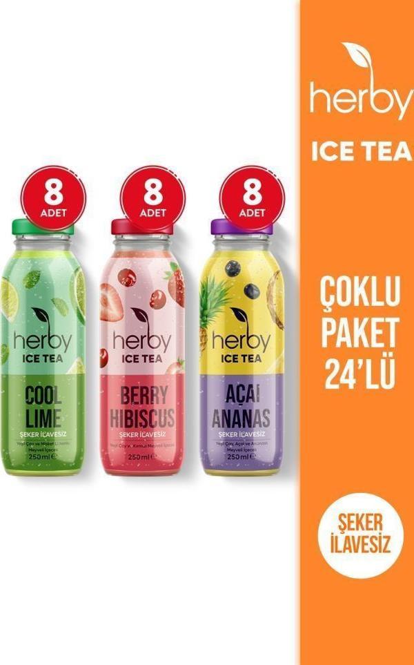 Ice Tea Soğuk Çay Şeker İlavesiz Deneme Paketi 250 ml x 24 - Image 1