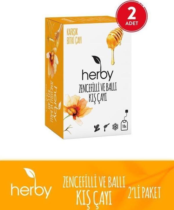 Herby Zencefil Ballı Kış Çayı 2'li - Image 1
