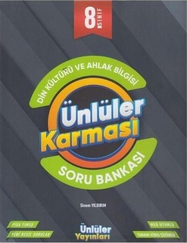 8. Sınıf Din Kültürü ve Ahlak Bilgisi Soru Bankası Ünlüler Karması - Ünlüler Karması Yayınları - Image 1