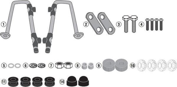 Givi A1168A HONDA SUPER CUB C125 (18-20) Rüzgar Siperlik Bağlantısı - Image 1