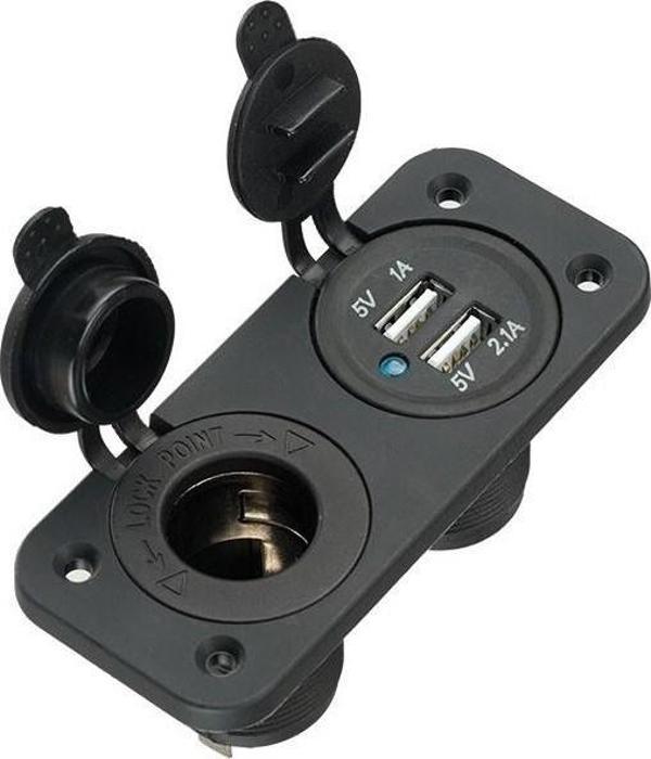Concord CH-31 Çift USB Girişli 1A –2.1A USB  Araç Şarj - Image 1