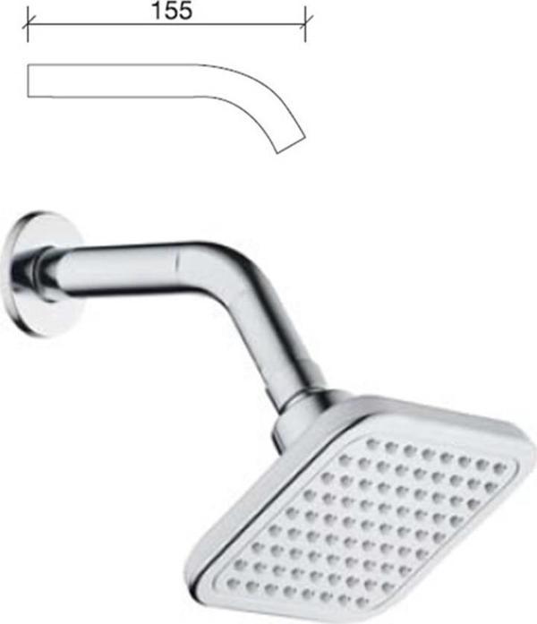 Tema Twin Ankastre Duş Başlık Başlığı Krom - Image 1