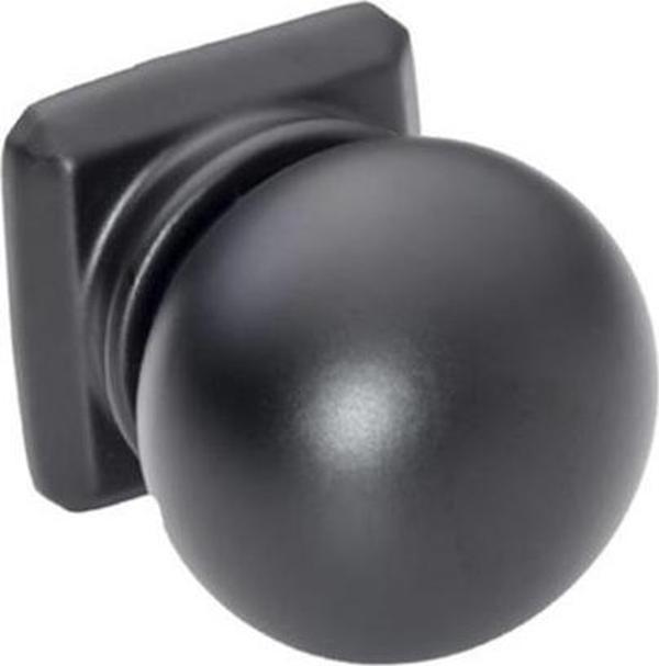 Doğanlar AL-243 Mobilya Kulp Tek Vidalı Düğme Mat Siyah - Image 1