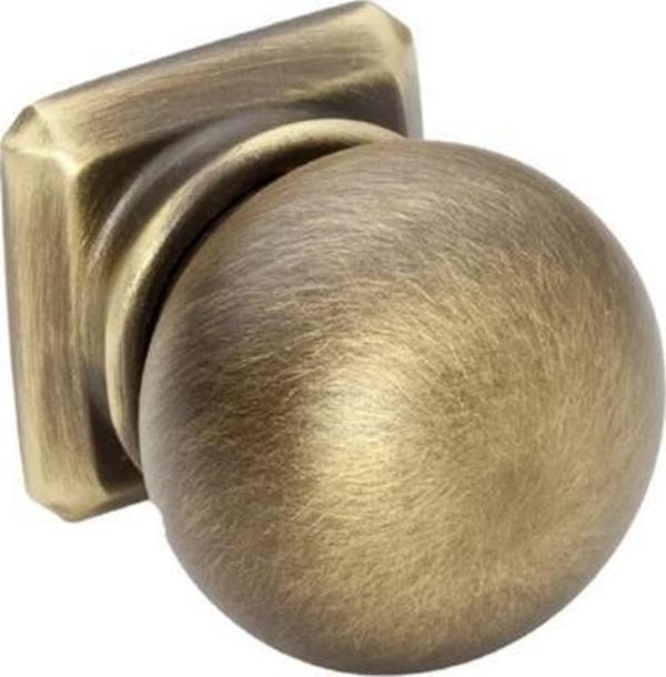 Doğanlar AL-243 Mobilya Kulp Tek Vidalı Düğme Olifka Antik Sarı - Image 1