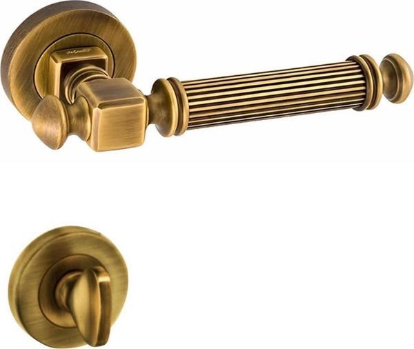 Doğanlar Konsept Bosfor Rozetli Kapı Kolu Olifka Antik Sarı Wc - Image 1