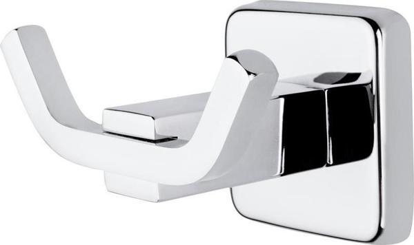 Tema Lüx Kare Plus 2 li Askı Banyo Havlu Askısı Bornozluk Krom - Image 1