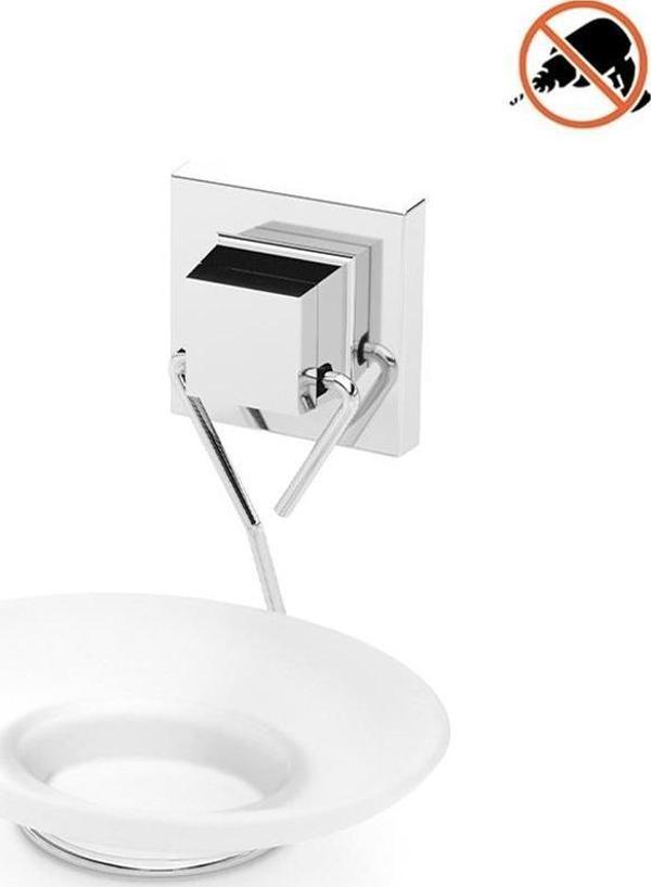 Tekno Tel EF-266 Yapışkanlı Sabunluk Krom  - Image 1