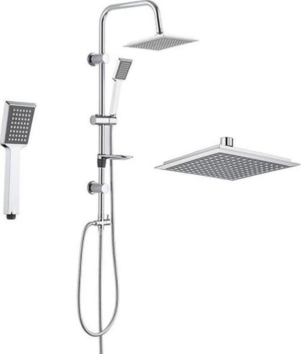 Tema Rain Quadro Sürgülü Banyo Duş Takımı Seti Paslanmaz Boru - Image 1