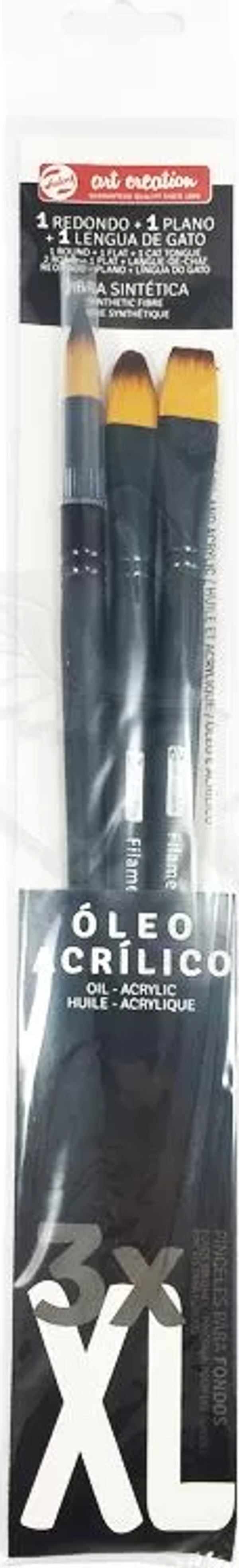 Talens Art Creation Akrilik ve Yağlı Boya Fırça Seti Extra Large 3lü 9099264M - Image 1