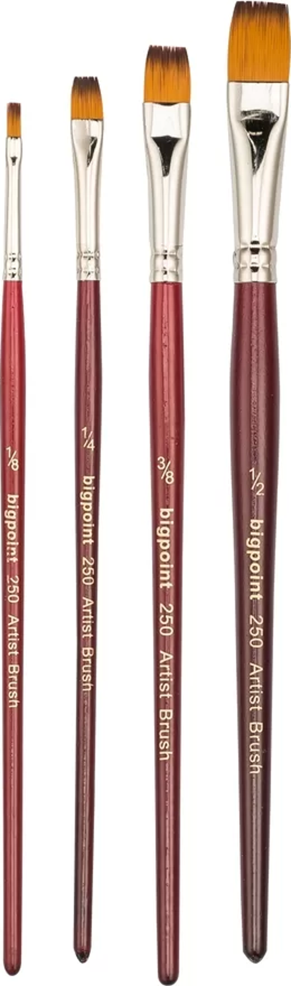 Bigpoint 250 Serisi Sentetik Kıl Düz Kesik Fırça No: 3/8 - Image 1