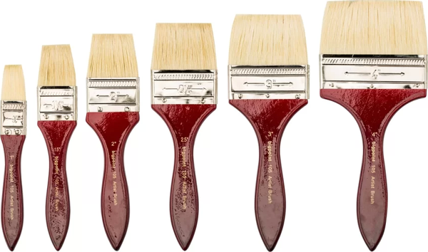 Bigpoint 105 Serisi Doğal Kıl Yassı Zemin Fırçası No: 2.5" - Image 1