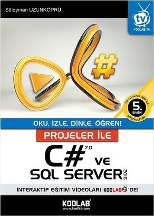 Projeler İle C# 7.0 ve SQL Server 2016 - Kodlab - Image 1