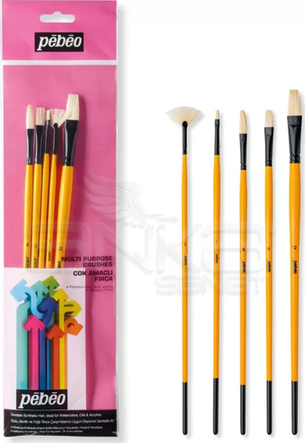 Pebeo Çok Amaçlı Hobi Fırça Seti 12 - Image 1