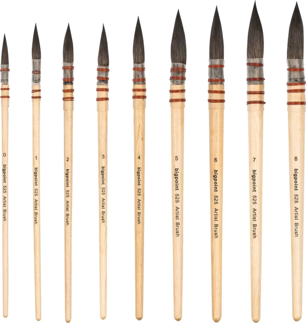 Bigpoint 525 Serisi Sincap Kılı Yuvarlak Fırça No: 4 - Image 1