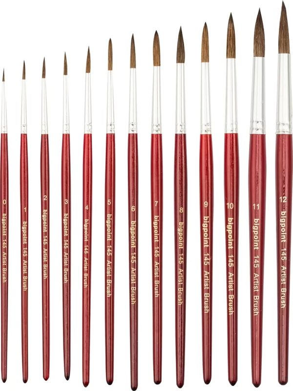 Bigpoint 145 Serisi Midilli Kılı Yuvarlak Fırça No: 12 - Image 1