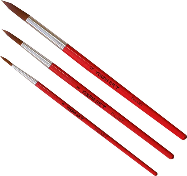 Ponart Young Art 7200 Sentetik Fırça Yuvarlak Uçlu No:6 - Image 1