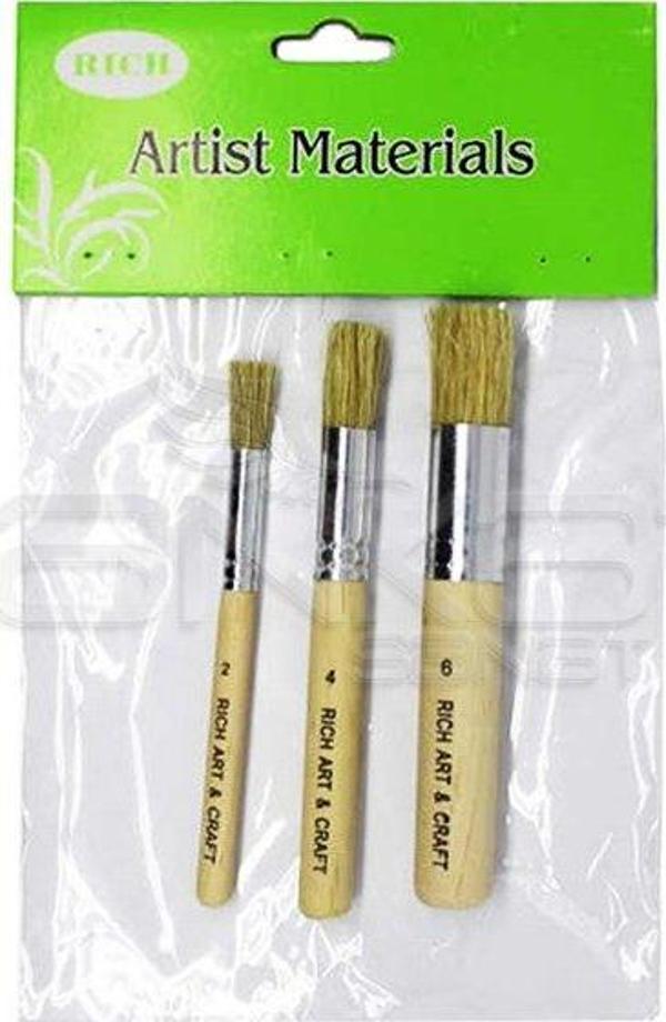 Rich Stencil Fırça Seti 3lü - Image 1